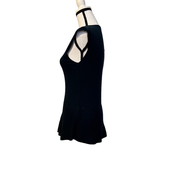 Elie Tahari Sleeveless Navy Top - Picture 3 of 10